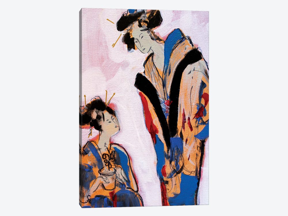 Two Geishas II by Marina Del Pozo 1-piece Canvas Wall Art