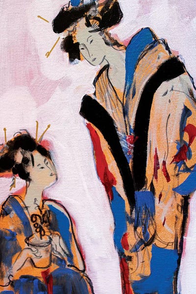 Land Of The Rising Sun: Two Geishas II by Marina Del Pozo