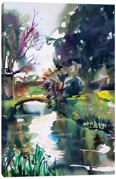 The Bridge I Canvas Art Print - Tea Garden