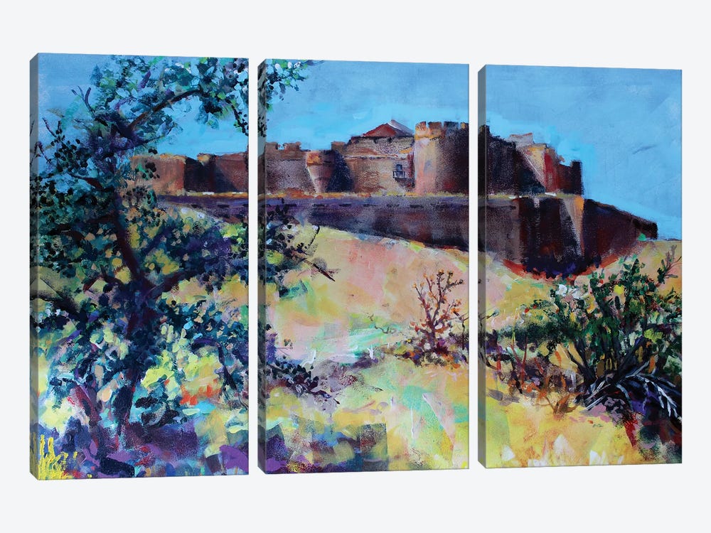 The Castle by Marina Del Pozo 3-piece Canvas Artwork