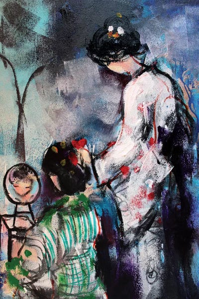 Marina Del Pozo: Two Geishas I by Marina Del Pozo