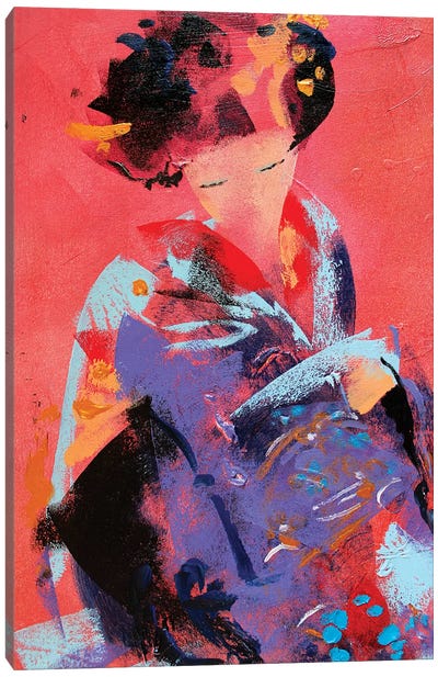 Geisha VI Canvas Art Print - Marina Del Pozo