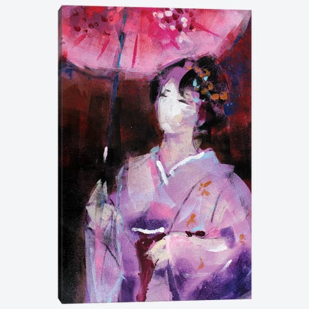 Geisha V Canvas Print #MDP85} by Marina Del Pozo Canvas Wall Art