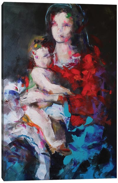 Madonna And Child Canvas Art Print - Marina Del Pozo
