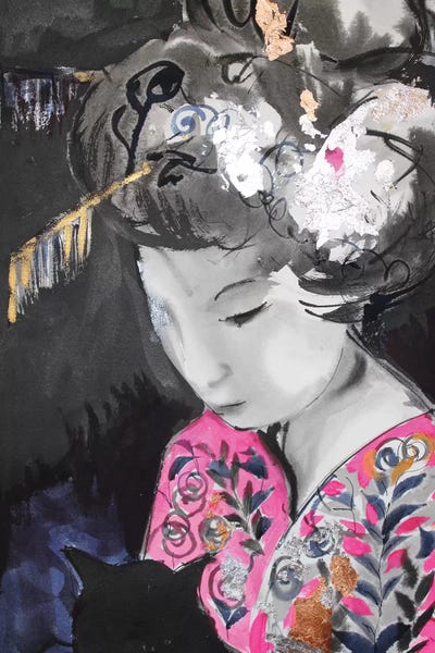 Marina Del Pozo: Sumi-E Gheisa by Marina Del Pozo