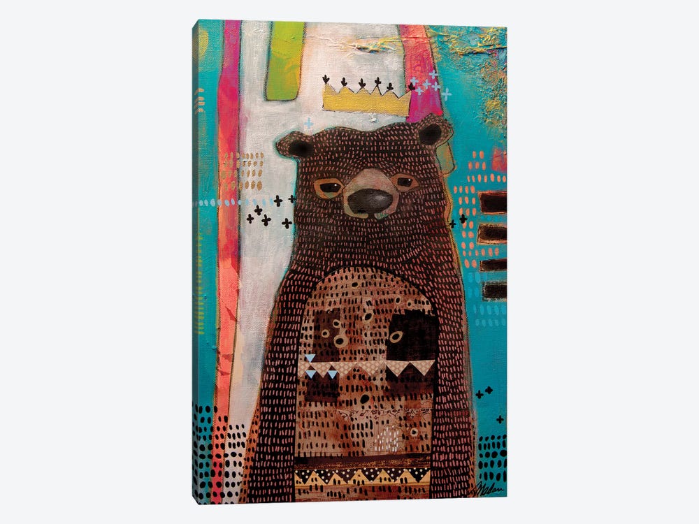 A Bear And A King by Madara Mason 1-piece Canvas Art