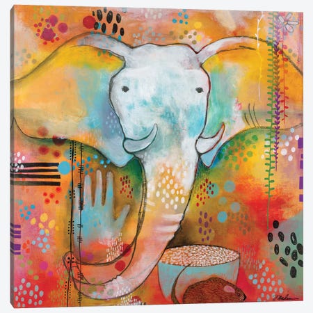 Ganesha Clears The Way Canvas Print #MDR26} by Madara Mason Canvas Artwork