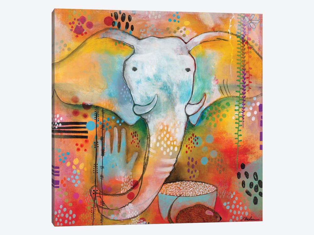 Ganesha Clears The Way by Madara Mason 1-piece Canvas Art Print