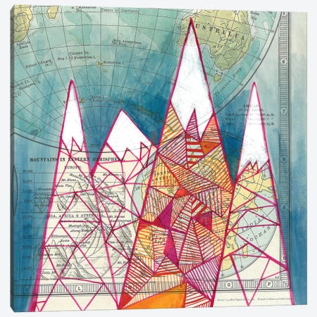 Geography Lessons Canvas Print #MDR28} by Madara Mason Art Print