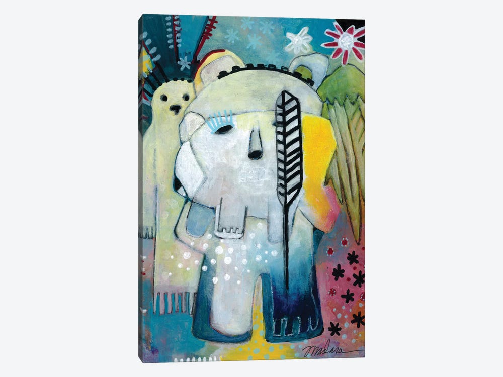 Ghost And The Bear by Madara Mason 1-piece Canvas Wall Art