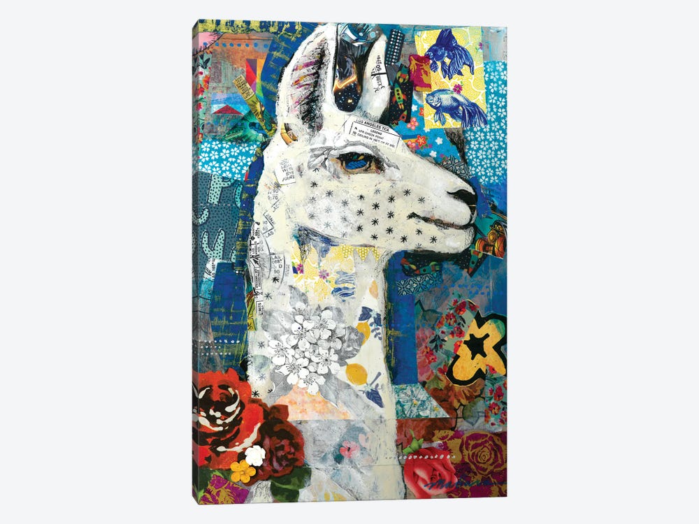 Llama by Madara Mason 1-piece Canvas Art Print