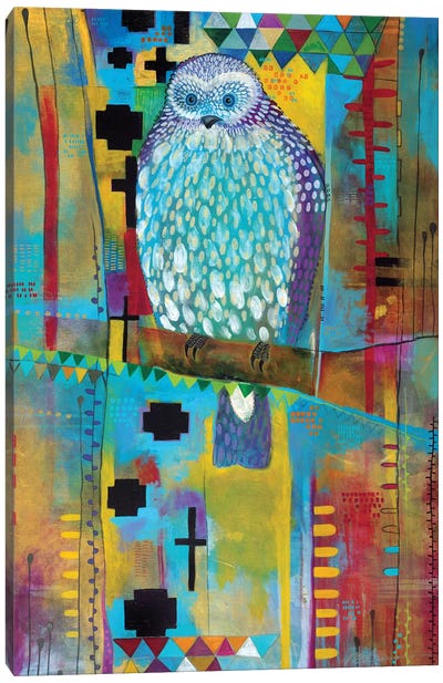Mantling Owl Canvas Art Print - Madara Mason