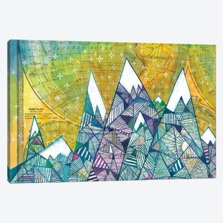 Maps And Mountains II Canvas Print #MDR37} by Madara Mason Canvas Art Print