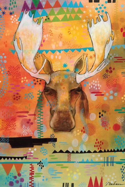 Madara Mason: Moose At The Slough by Madara Mason