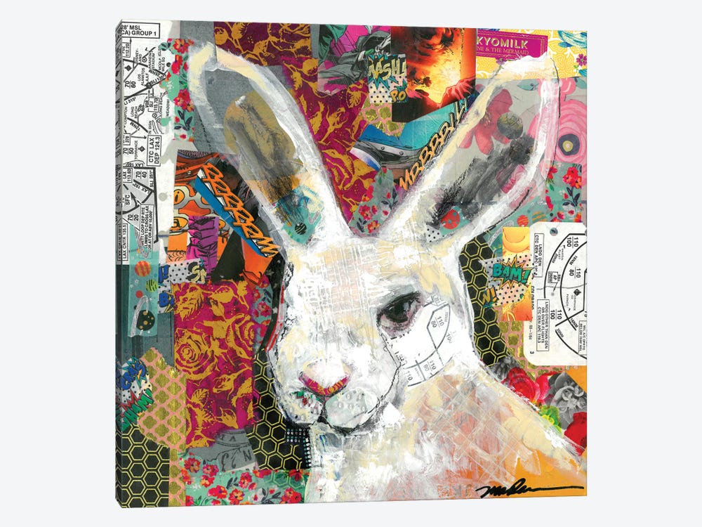Rabbit Rabbit by Madara Mason 1-piece Canvas Art
