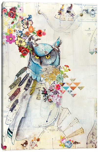 Unity Owl Canvas Art Print - Madara Mason