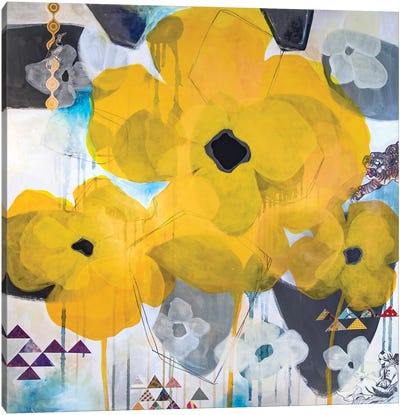 Yellow Poppies Canvas Art Print - Madara Mason
