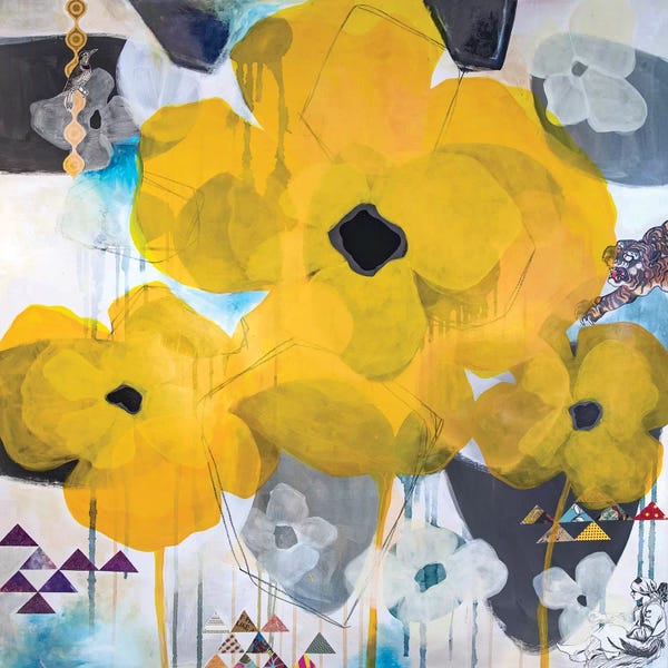 Madara Mason: Yellow Poppies by Madara Mason