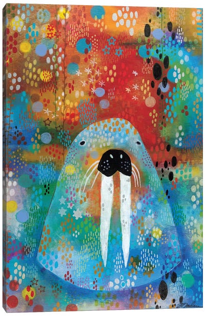 Am The Walrus Canvas Art Print - Walruses