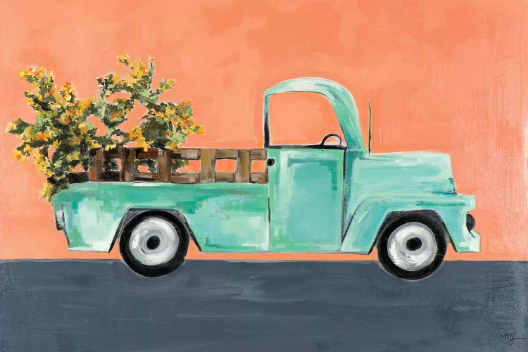 Kumquat Truck by Meredith Steele canvas print