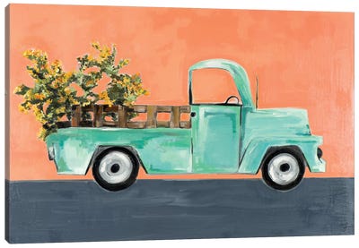Kumquat Truck Canvas Art Print - Trucks