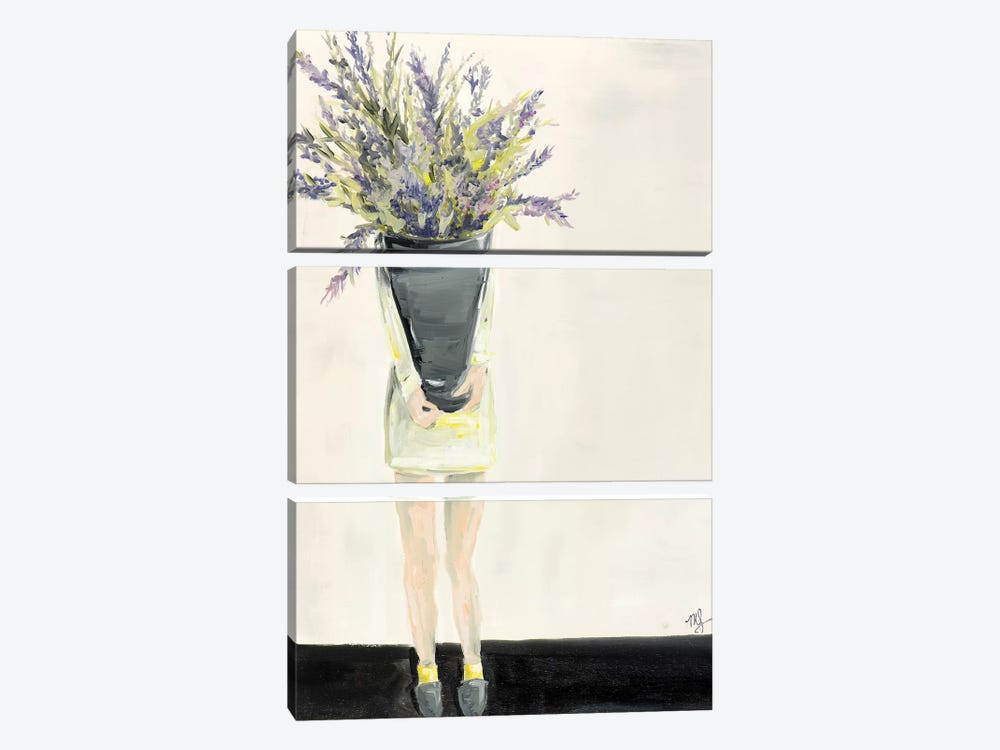 Lavender by Meredith Steele 3-piece Canvas Artwork
