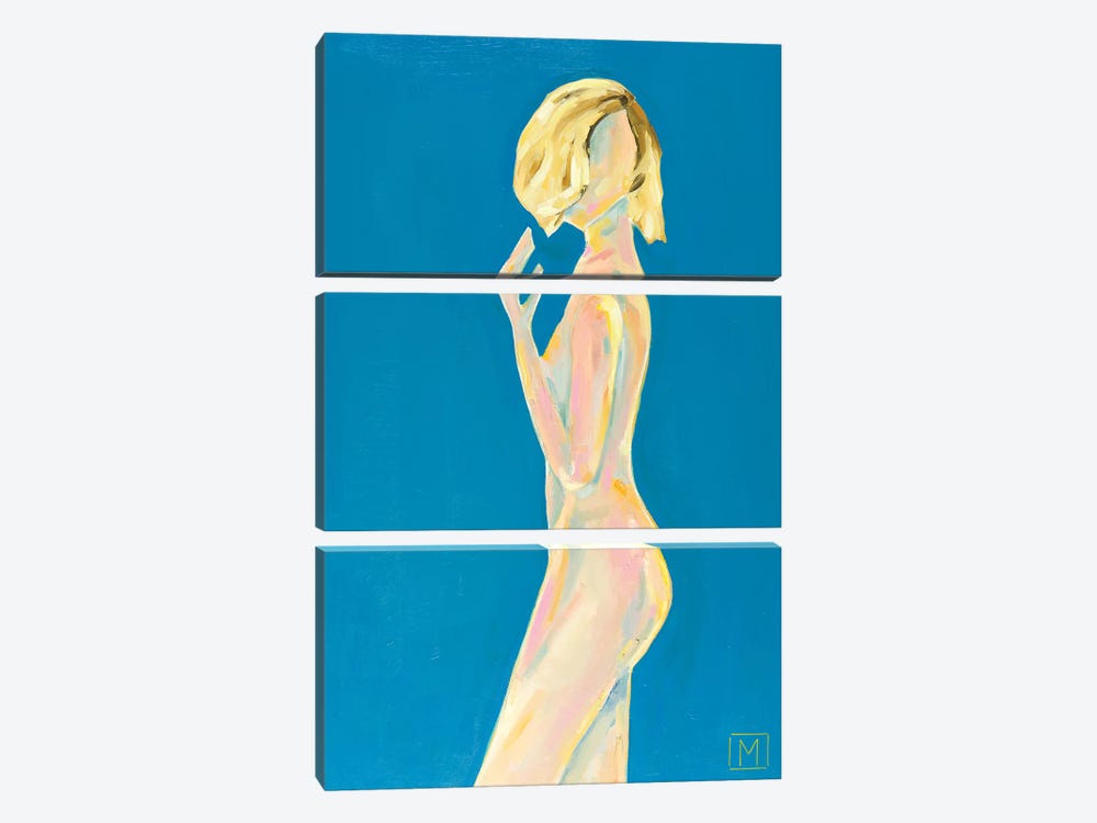 Nude XV by Meredith Steele 3-piece Canvas Print