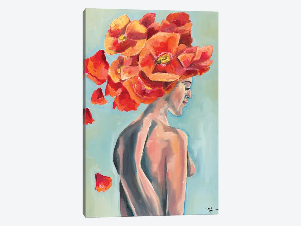 Nude Poppy by Meredith Steele 1-piece Canvas Wall Art
