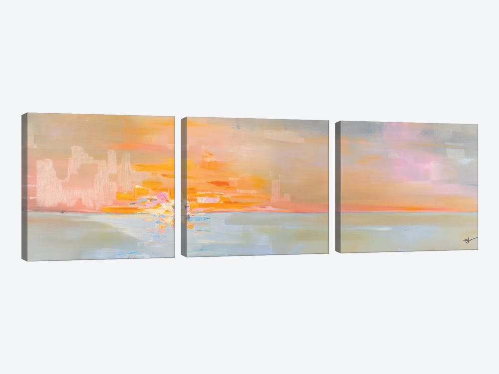 Sunset II by Meredith Steele 3-piece Canvas Artwork