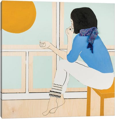 Window Woman II Canvas Art Print - Meredith Steele