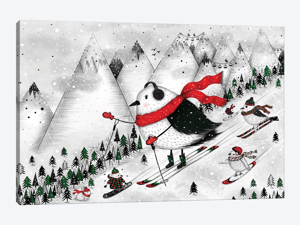 Birds On Holiday by Madalina Tantareanu 1-piece Canvas Print