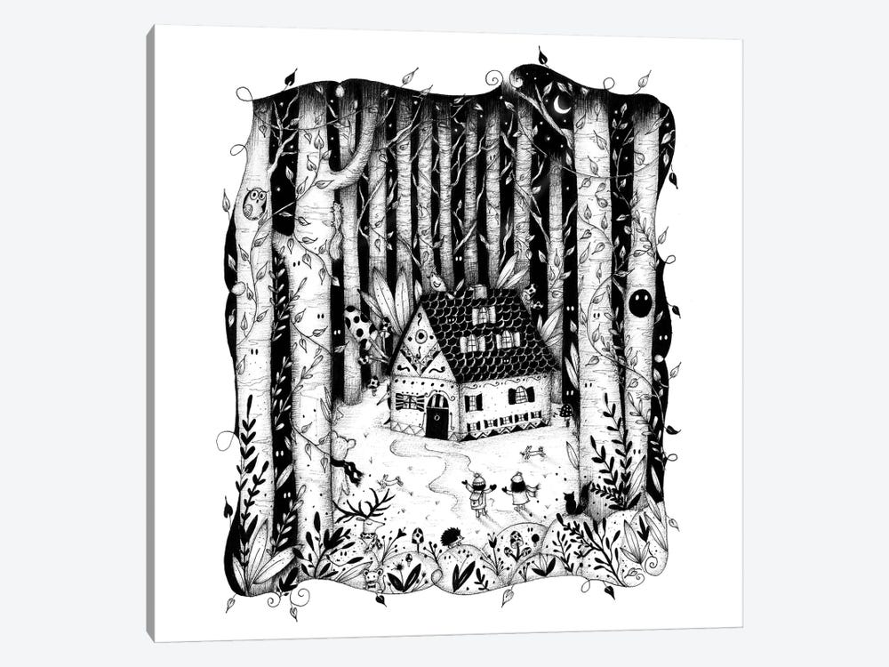 House In The Woods by Madalina Tantareanu 1-piece Canvas Wall Art