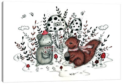 Valentine's Love Canvas Art Print - Madalina Tantareanu