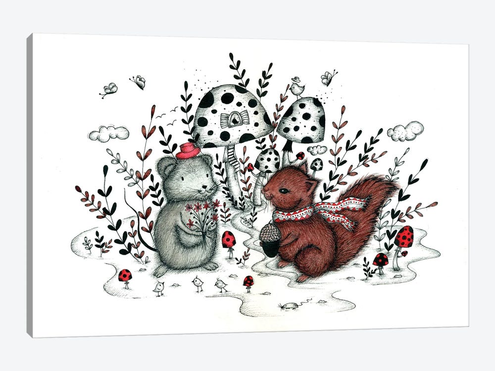 Valentine's Love by Madalina Tantareanu 1-piece Canvas Art Print