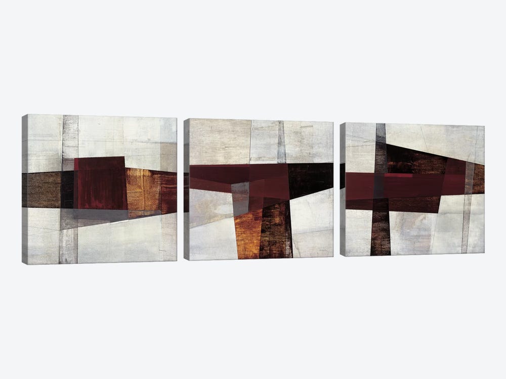 Longcut Triptych by Matias Duarte 3-piece Canvas Art Print