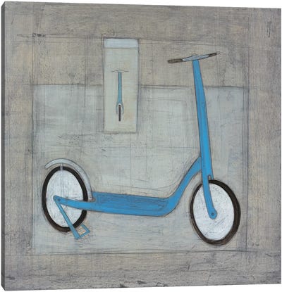 Scoot Canvas Art Print - Scooters