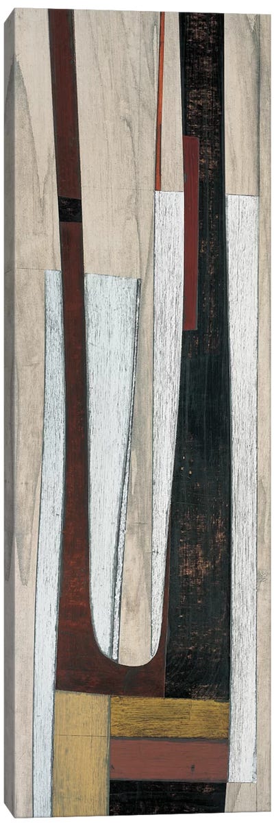 Triad III Canvas Art Print - Mid-Century Modern Décor