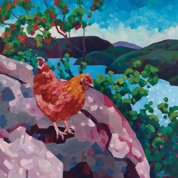 Chickens & Roosters: Enjoying The View by Melissa Read-Devine