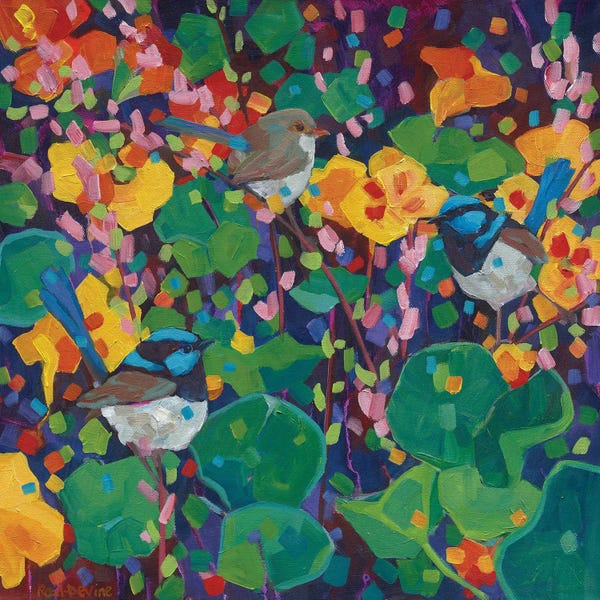 Melissa Read-Devine: Nasturtium Party by Melissa Read-Devine