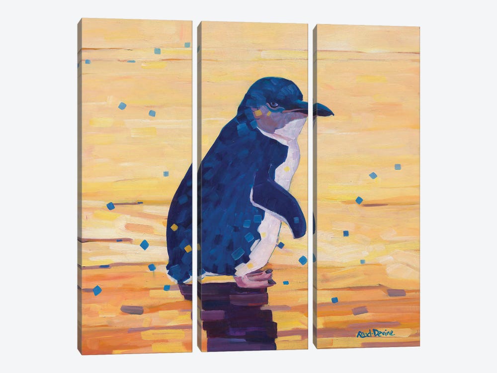 The Little Penguin by Melissa Read-Devine 3-piece Canvas Art Print