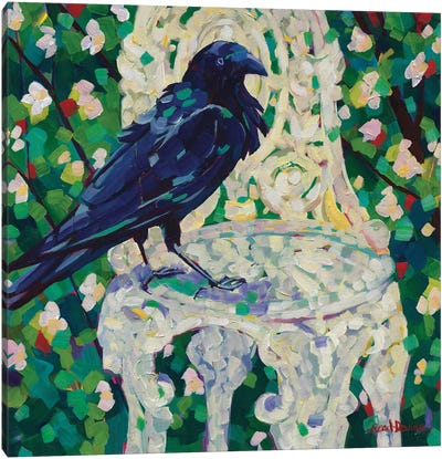 The Throne Canvas Art Print - Raven Art