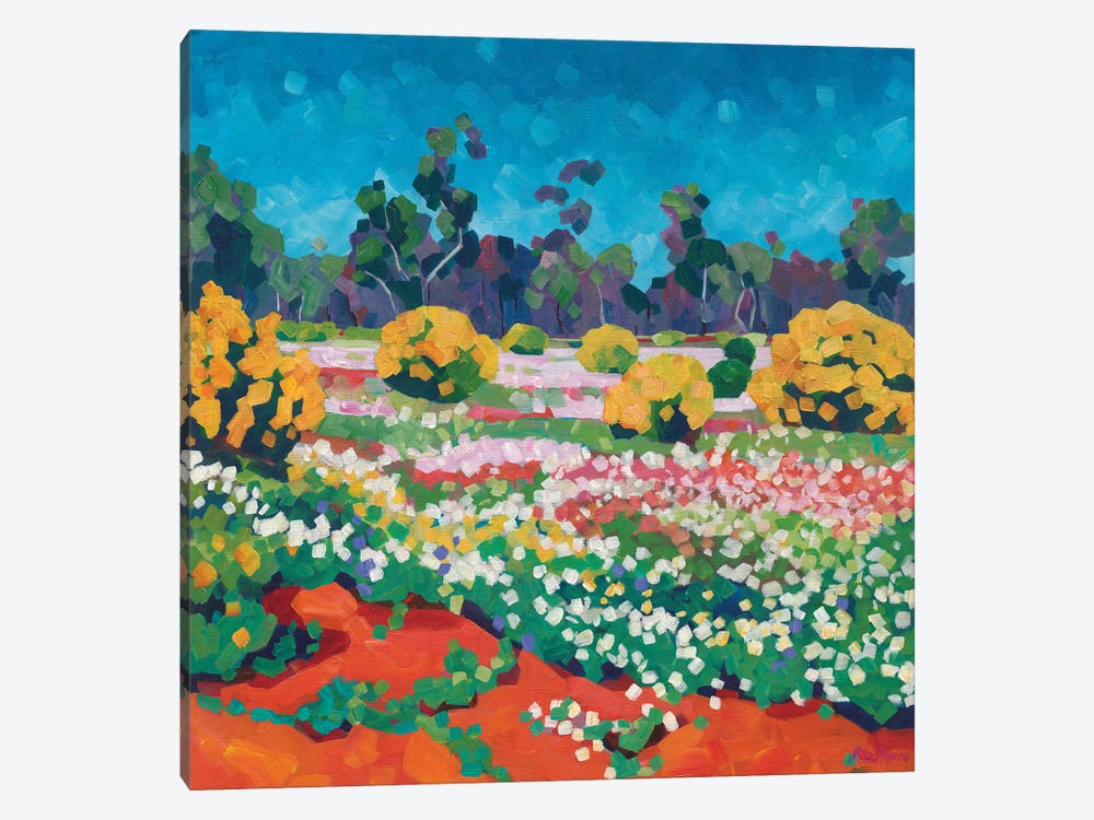 Wildflowers Out Back by Melissa Read-Devine 1-piece Canvas Print