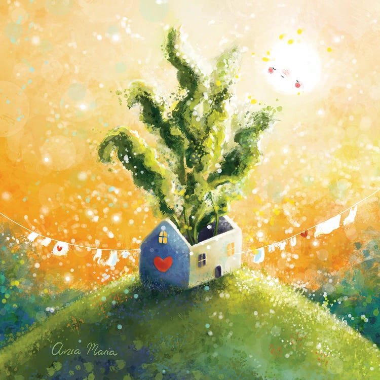 Plant Lover by Ania Maria Draws  wall art