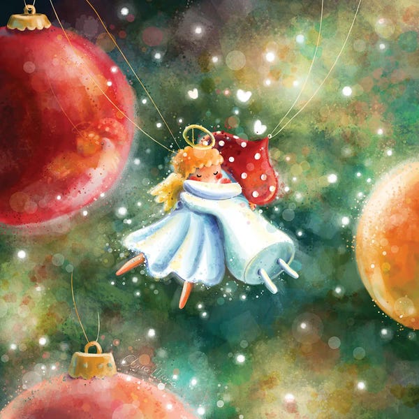 Naughty Or Nice: Christmas Hug by Ania Maria Draws