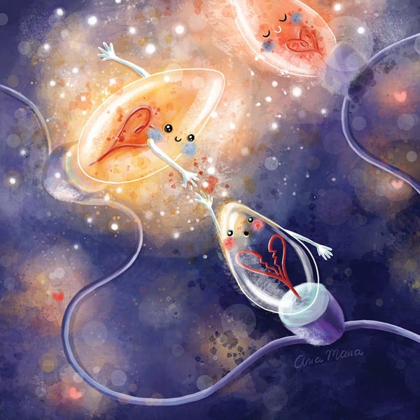 Naughty Or Nice: Together Means Light by Ania Maria Draws