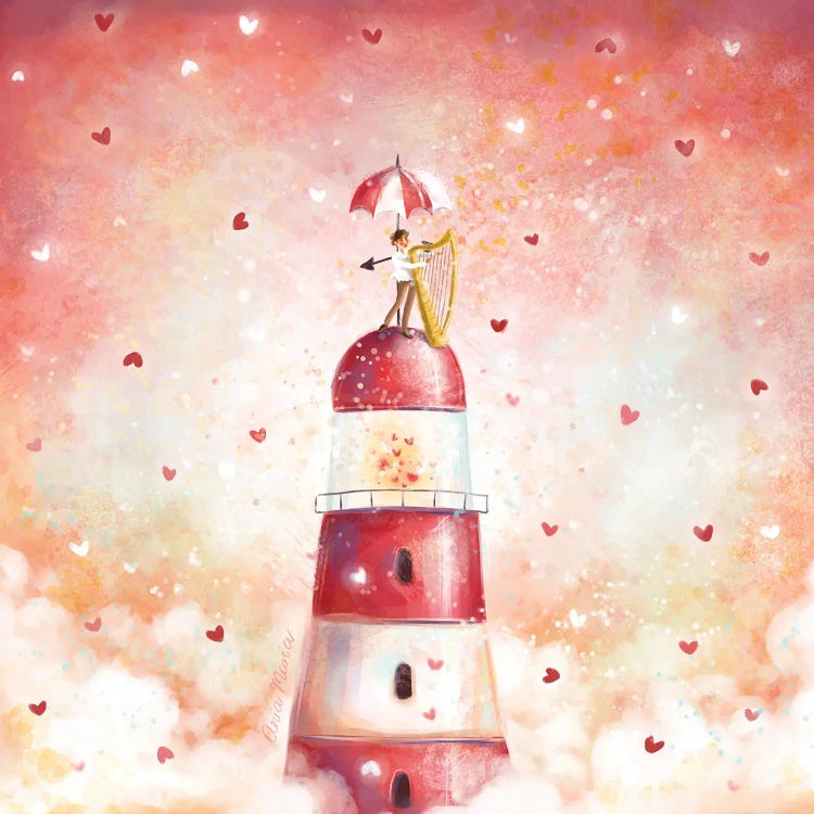 Valentine's Afternoon by Ania Maria Draws wall art