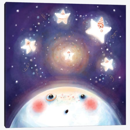 Star Is Born Canvas Print #MDW3} by Ania Maria Draws Canvas Art