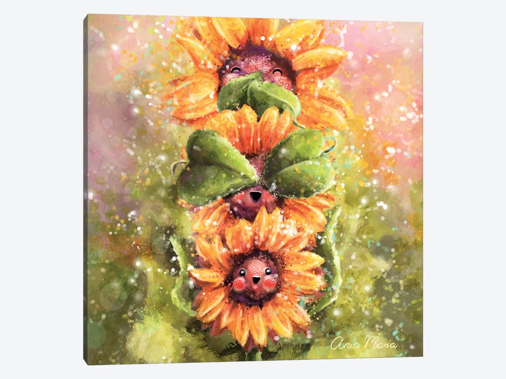 Sunflowers Wisdom by Ania Maria Draws 1-piece Canvas Print