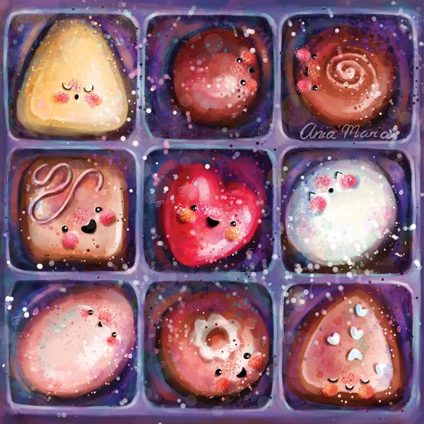 Adorable Anthropomorphism: Box Of Happiness by Ania Maria Draws