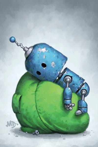 Kids Fantasy Art: Low Battery by Matt Dixon